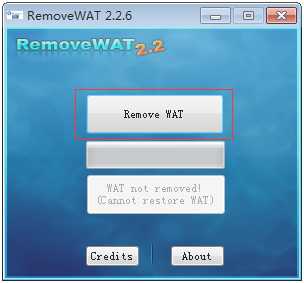 win7系统激活工具RemoveWAT 2.2.6 绿色免费版（暂未上线）