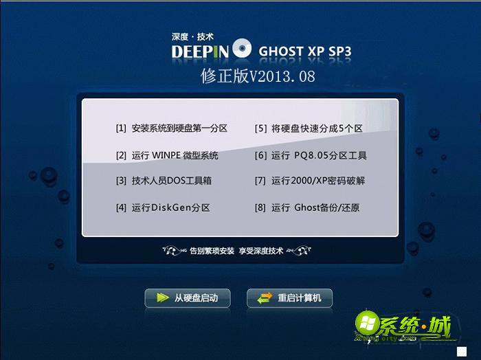 GHOST_XP_SP3_深度技术修正版V2013.08安装部署图