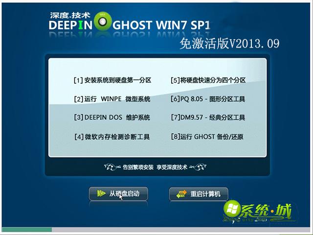 GHOST_WIN7_SP1_32位_深度技术免激活版V2013.09安装部署