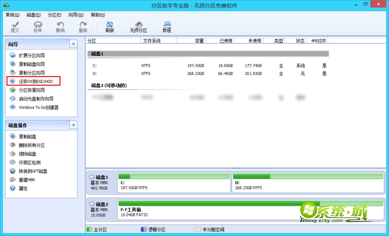 迁移OS到SSD/HDD”功能