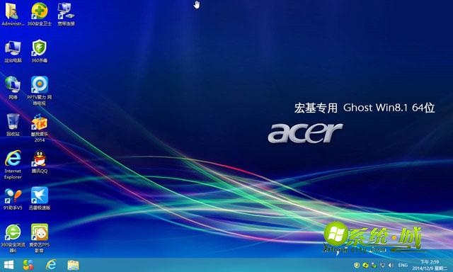 Acer GHOST WIN8.1 64位桌面图