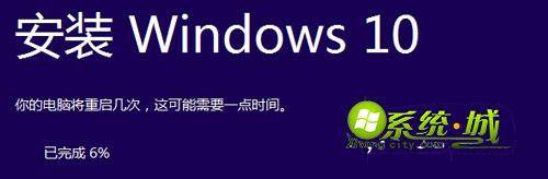 开始安装Windows10