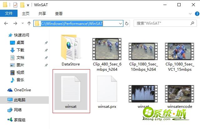 C:\Windows\Performance\WinSAT\