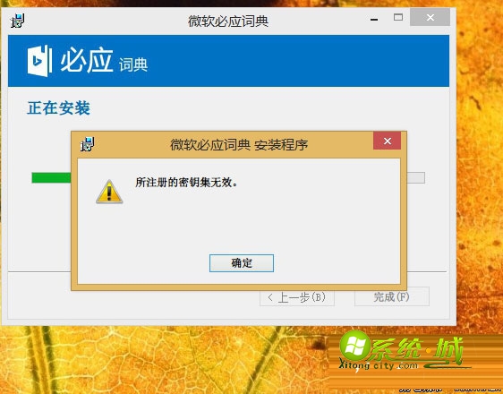 Win8.1安装软件提示注册的密钥集无效该如何解决