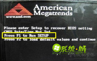 按相应的键进入BIOS程序界面; 按相应的键进入BIOS程序界面;