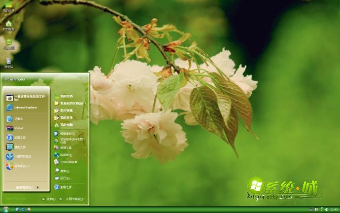 樱花xp系统主题电脑桌面