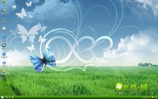 绿野蝴蝶XP电脑主题