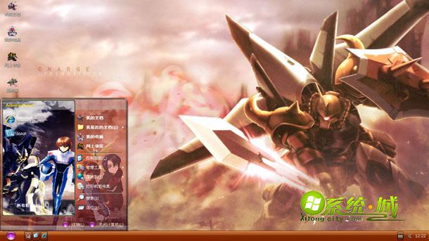 动漫高达seed xp桌面主题