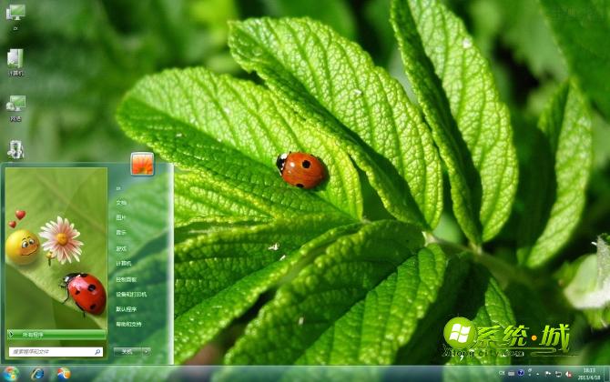 爱瓢虫win7主题壁纸