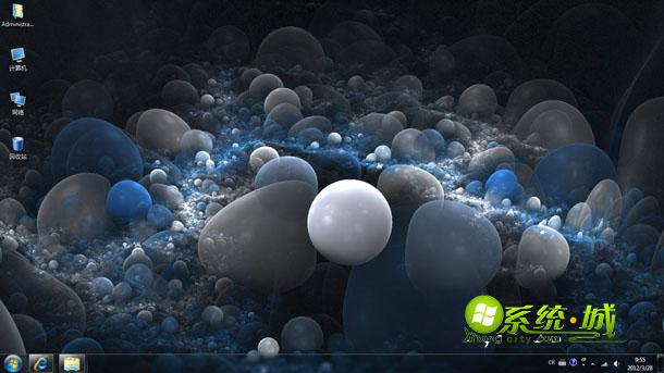 海底鹅卵石win8电脑主题