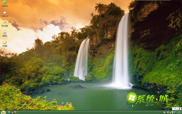 大自然瀑布win7系统主题
