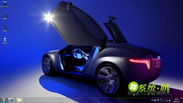 帅气概念车win8主题壁纸