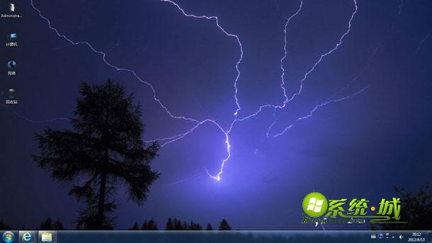闪电奇景xp电脑主题包