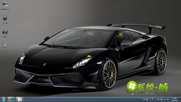 黑色拉风跑车win7主题包