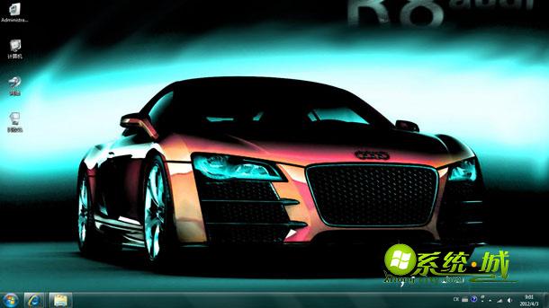 奥迪R82超炫win7桌面主题