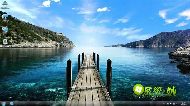 青山傍水win8电脑桌面主题