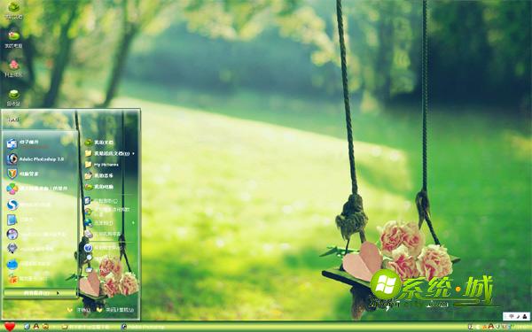 花环秋千win8系统主题