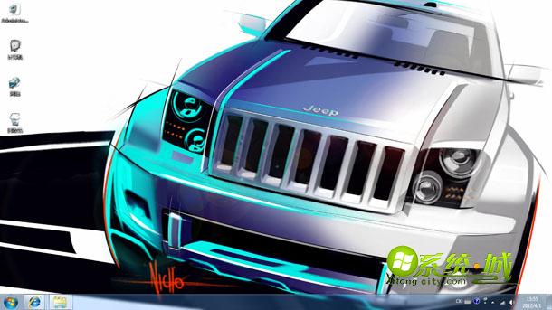 JEEP经典款汽车win8主题包