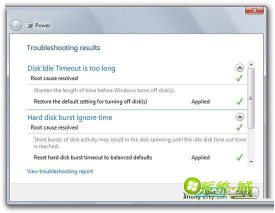 电源问题的故障排除结果