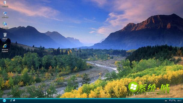 温哥华山野win7系统主题
