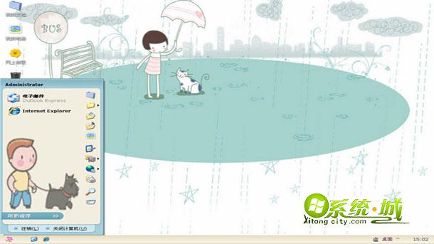 雨中的邂逅win8电脑主题