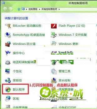 win8系统控制面板的界面