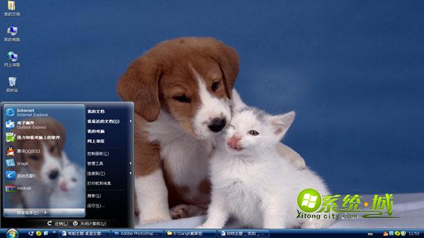 猫与狗的故事win8主题壁纸