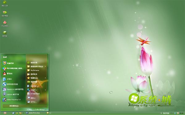 蜻蜓点荷win8系统主题