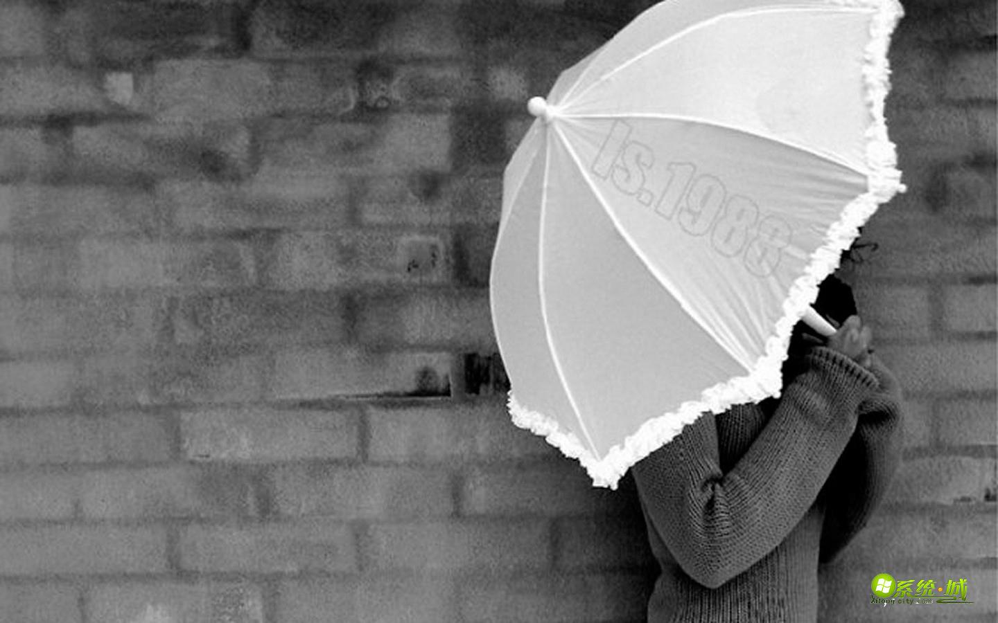 灰白的艺术win8电脑主题