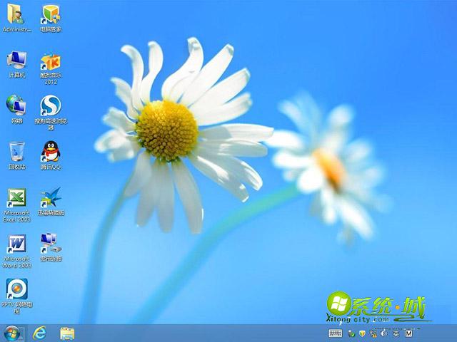 雨林木风win8 32位系统开机界面