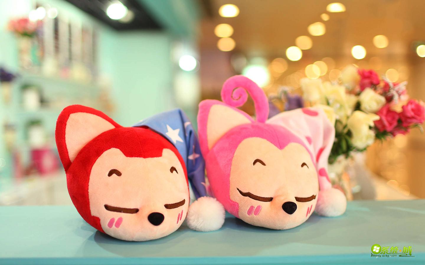 阿狸抱枕xp系统主题