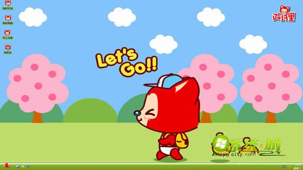 阿狸的旅行xp主题壁纸