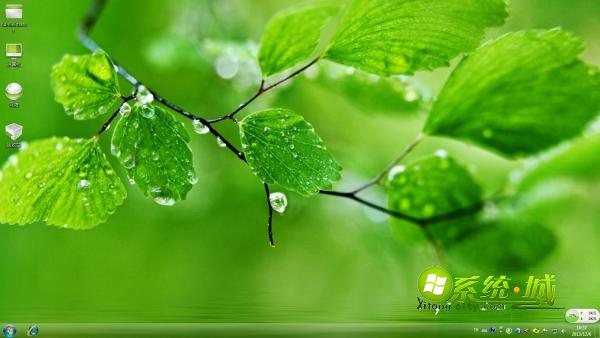 淋湿的美win7电脑主题