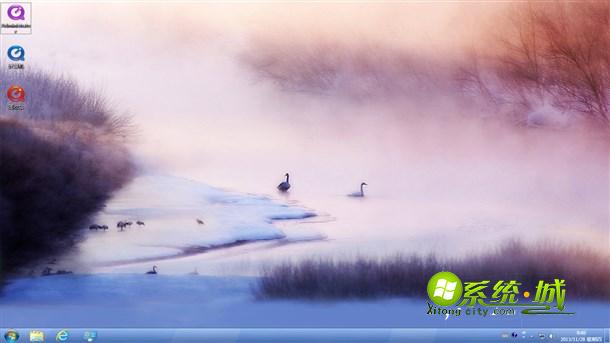 朦胧的湖面win7主题包