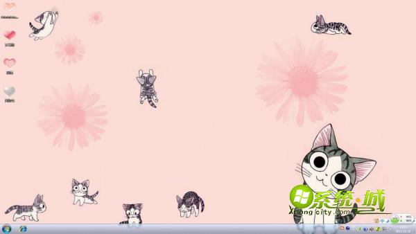 淘气小猫win7系统主题