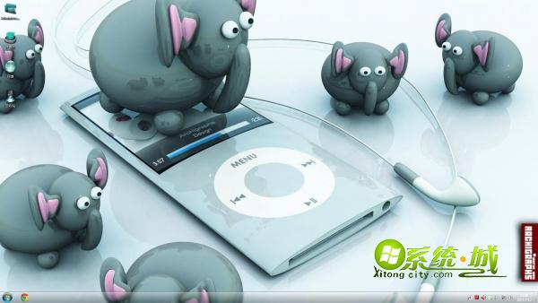 可爱小象win8电脑主题