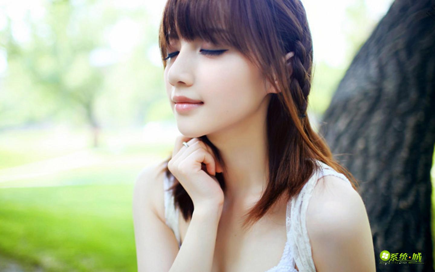 清纯美女xp电脑主题