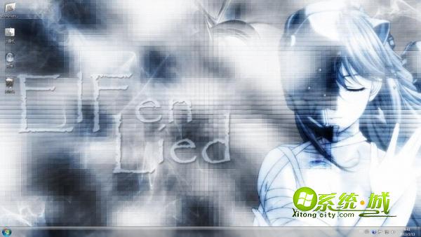 妖精的旋律人物win7电脑桌面主题