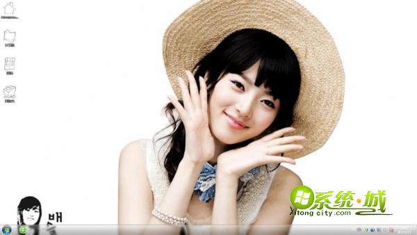 韩国复古女王裴涩琪甜美win7电脑主题