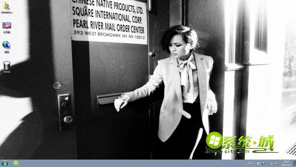 周笔畅win7电脑主题