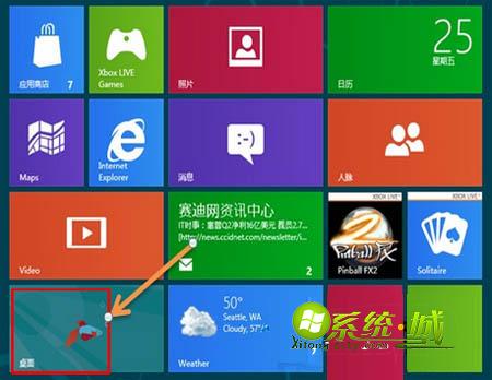 单击左下角桌面图标