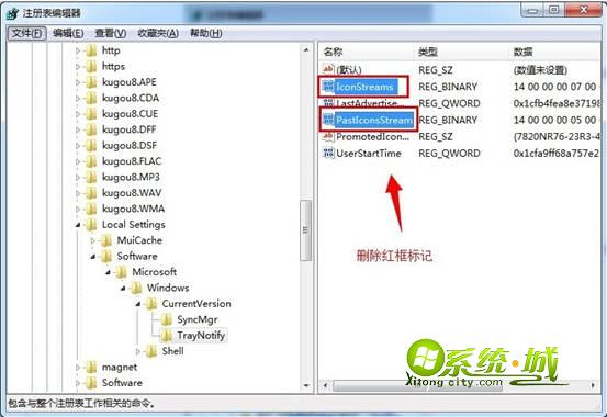 IconStreams和PastIconsStream”删除