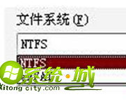 选择“NTFS