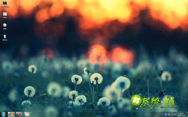 唯美蒲公英win7系统电脑主题