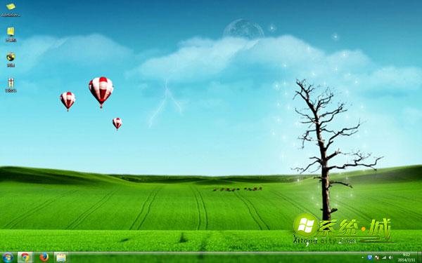 唯美热气球win7系统电脑主题