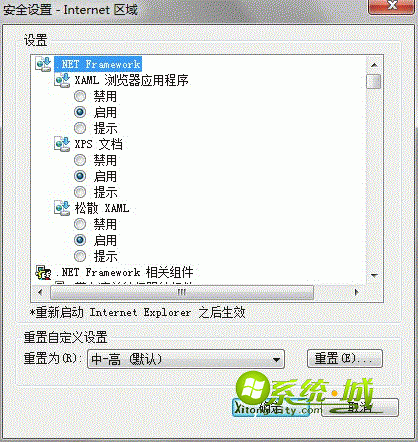 点击“自定义级别”