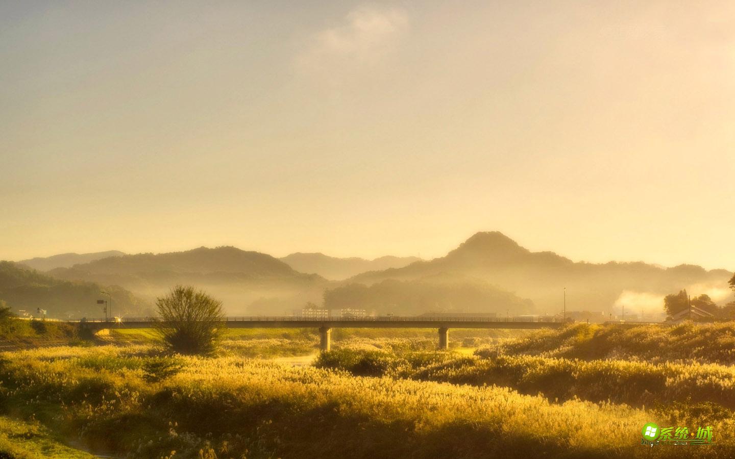 夕阳下的山野xp系统主题