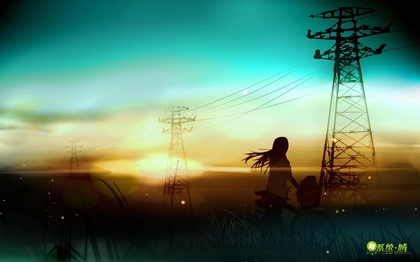 黎明的萤火虫xp系统主题