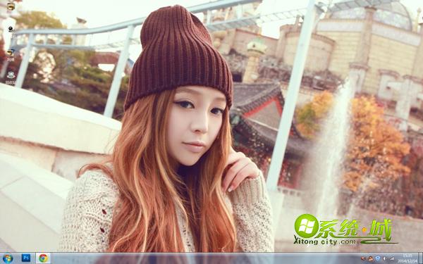 美女裴涩琪win7系统桌面壁纸下载