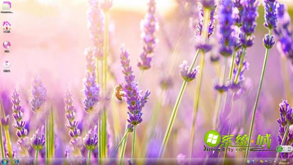 花海薰衣草win7系统主题